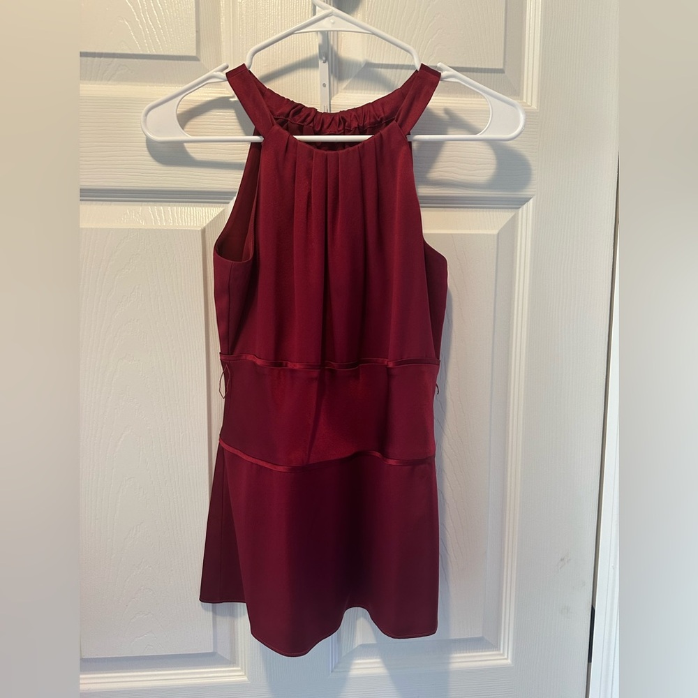 Ann Taylor silk halter top, size 2P